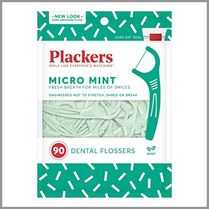 Plackers Micro Mint Dental Flossers 90ct