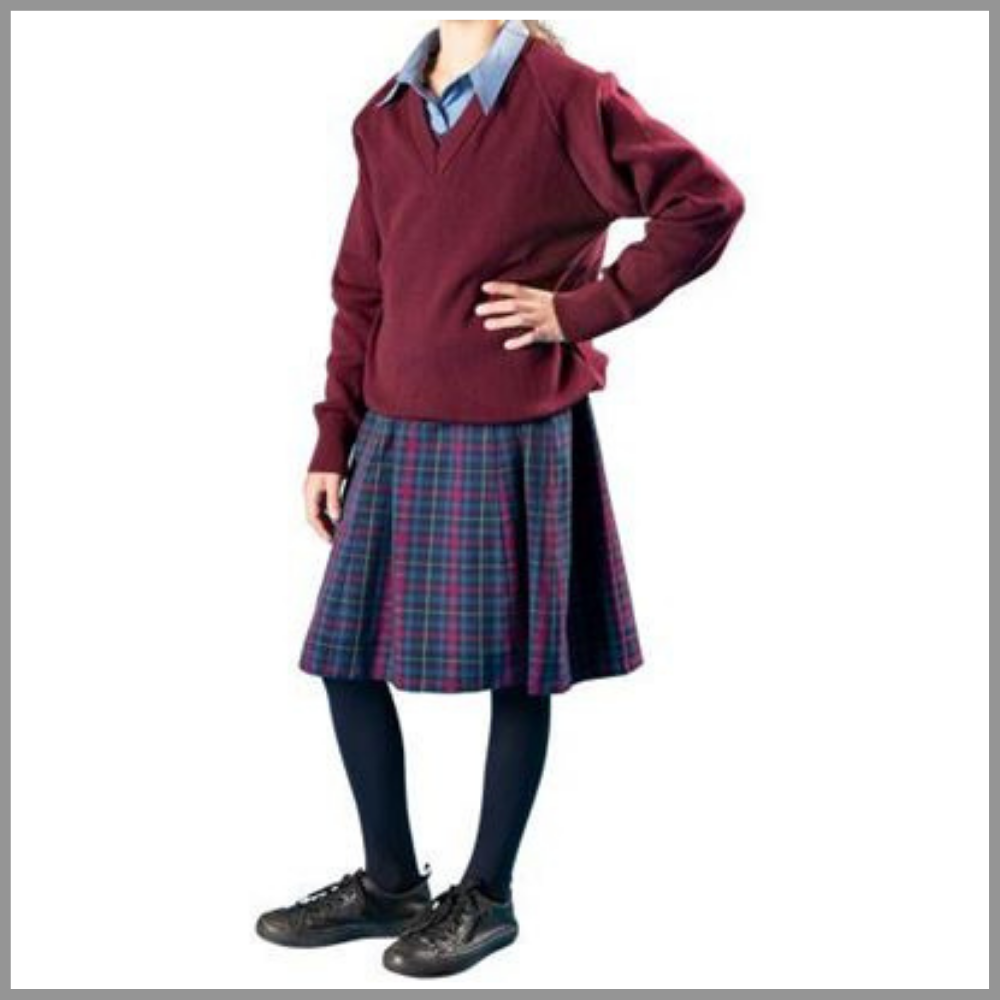 Pleated Skirt Tartan Junior Size 14