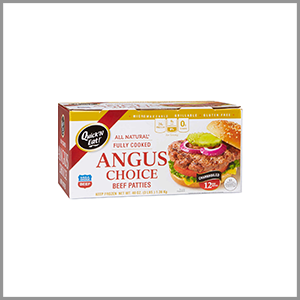 Quick 'N Eat Fully Cooked Angus Choice Beef Patties 12ct