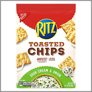 Ritz Sour Cream & Onion Toasted Chips 8.1oz