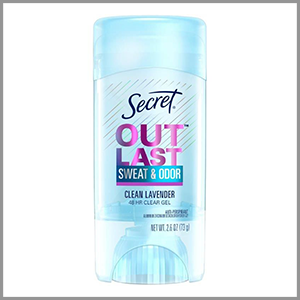 Secret Outlast Sweat & Odor Clean Lavender Gel Deodorant 2.6oz