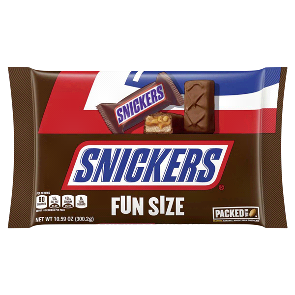 Snickers Fun Size Chocolate Candy Bar Bag 10.59oz