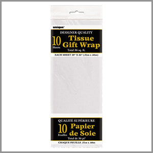 White 20"x26" Gift Wrap Tissue Paper 10ct