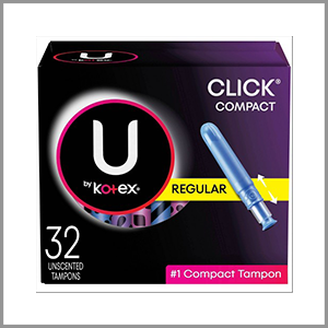 U by Kotex Click Compact Regular Tampons 32ct