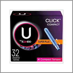 U by Kotex Click Super Plus Tampons 32ct