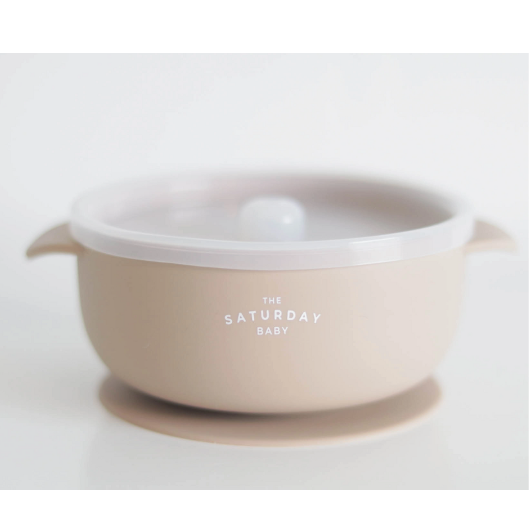 The Saturday Baby Silicone Suction Bowl with Lid