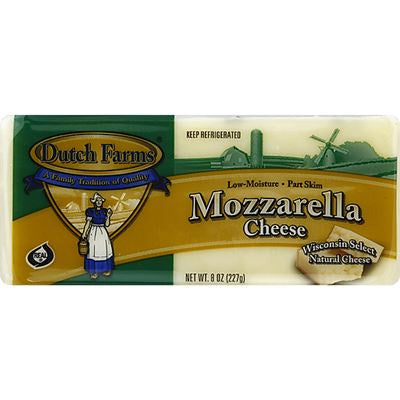 Dutch Farms Mozzarella Cheese Block 8oz