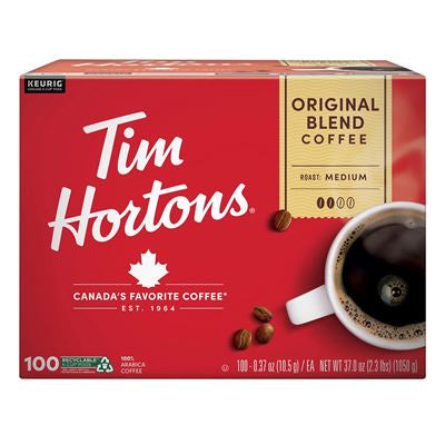 Tim Hortons K-cups Medium Roast Original Blend Coffee 100ct